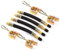 HPiano 4pcs 180mm Extension De La Valve du Pneu Double Camion Autobus Adaptateur avec Pinces, Tire Valve Extension Pneu Flexible Tuyau Valve pour Camion à Deux Roues Voiture Van Bus