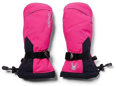 Spyder Manoplas de esquí Finn para niños y jóvenes, Rosa, Large