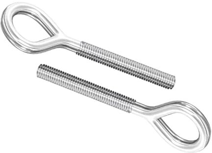 Hebeösenmuttern, Hebeösenschraube, Ringösenschraube, 2 Stück M4~M24 Ösenschraube Ringschraube Langer Schaft 304 Edelstahl geschlossene Schweißspule Schraube Gewindestange Ringschraube Yacht Boot Marin