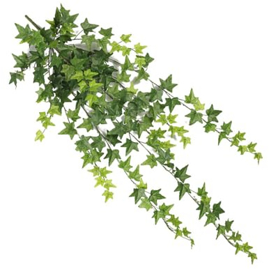 Riuulity Tralcio di Edera Artificiale Realistica di Patate Dolci da 97 Cm, Fiori di Seta per Decorazioni Interne Resistenti Sbiadimento (GREEN)