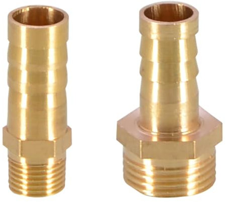 Brass Pipe Fitting 4mm - 50mm Hose Barb Tail 1/8 1/4 3/8 1/2 3/4 1 to 2 BSP Male Connector Joint Copper Coupler Adapter,3/8,8mm Barb