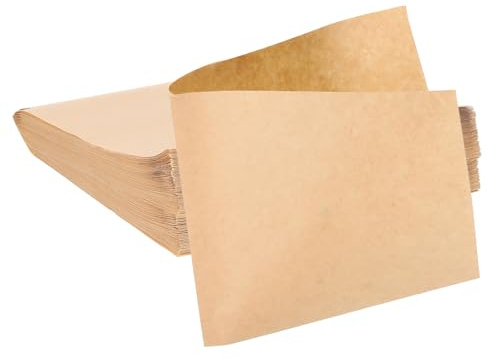 sourcing map 200 bolsas de papel kraft para sándwich, 6.7 x 6.7 pulgadas, a prueba de grasa, bolsas de papel para galletas, bolsas de almuerzo para el hogar, panadería, panadería, pan, marrón