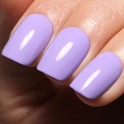 Ozzeal Vernis Semi Permanent Violet, 15ml HEMA Free Lilas Violet Gel Nail Polish Art Démarrage Manucure Vernis À Ongles Gels Soak Off Led UV Printemps Été Vernis Gel DIY Nail Kit De Démarrage