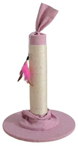 Griffing Para Gatos, Gato Rascado | Postes Rascados Del Cordón De Sisal Para Gatos Interiores - Gran Rascador De Gato Resistente, Rascador De Gato De 21 Pulgadas Con Base De Revestimiento De Tela PO