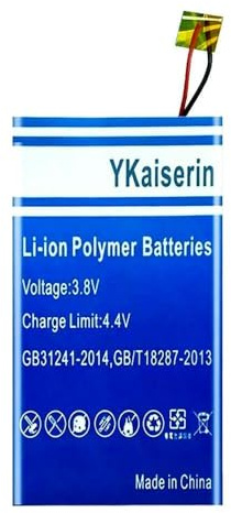 600 mAh Li-Ionen-Polymer-MP3-Akku, kompatibel mit Apple iPod Nano 6 6. Generation, 8 GB, 16 GB, langlebiger Nano 6 616-0531, mit professionellem Reparaturwerkzeug-Set