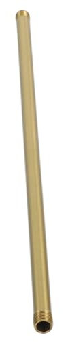 STOBOK Copper Tube Lighting Accessories Polished Brass Nipple Pipe for Lamp Fixture Rod DIY Lighting Projects Supplies Straight Lamp Rod Brass Pipe