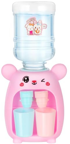 HOODANCOS Mini Dispensador De Agua para Niños Juguetes Dispensador De Agua De Juguete Tamaño Pequeño Color Rosa para Juego Doméstico Infantil