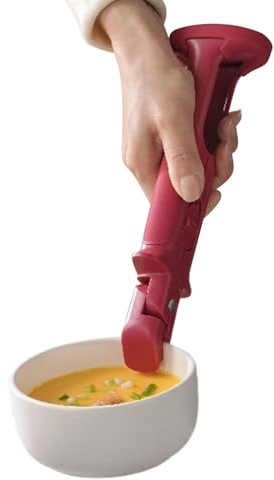 Tuxuseo Hot Plate Handle Tongs | Anti-Burn Plate Clamp | Non-Slip 2-in-1 Bowl Tongs Heat Resistant Pot Holder Tongs for Baking Grilling Cooking