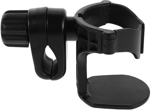 ORFOFE Soporte Portavasos para Coche de Plástico Negro Abrazadera para Vehículos Camiones Caravanas y Barcos Fácil Instalación sin Taladro Adecuado para Botellas Tazas y Biberones