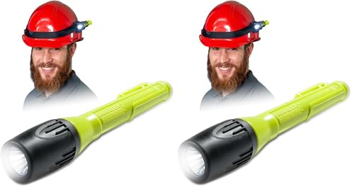 Parat PARALUX PX2 | LED Sicherheitsleuchte 30 Lumen | ATEX Helmlampe für Zone 1 | Wasserdichte & staubdichte Helmlampe mit CREE LED & Clip | Kompatibel mit PARASNAP® | Für Arbeit & Werkstatt