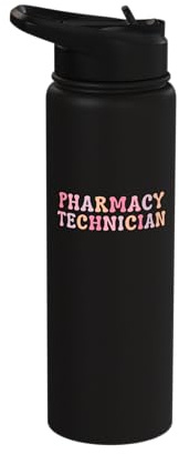Pharmacy Technician Pharm Tech Stainless Steel Insulated Water Bottle
