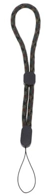 MUSISALY 10 Pulseras Ajustables para Cámara y Teléfono Celular, Cuerda Antipérdida de Nylon Resistente, Correa de Muñeca Anticaída Verde Militar para Uso en Viajes y Exteriores