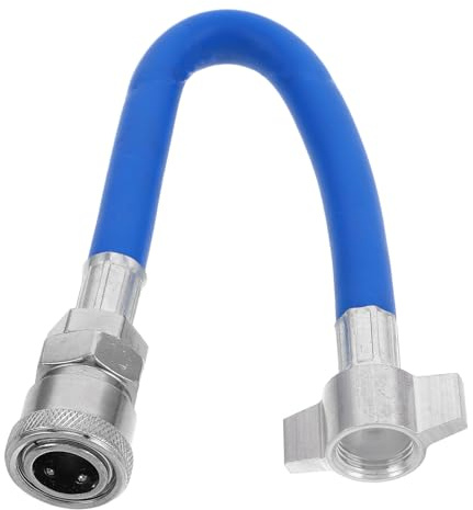 PLAFOPE Conector de Tanque de Aire Azul de Latón y Goma con Aislamiento Térmico y Estructura de Doble Capa para Remolques con Adaptador de Conexión Rápida