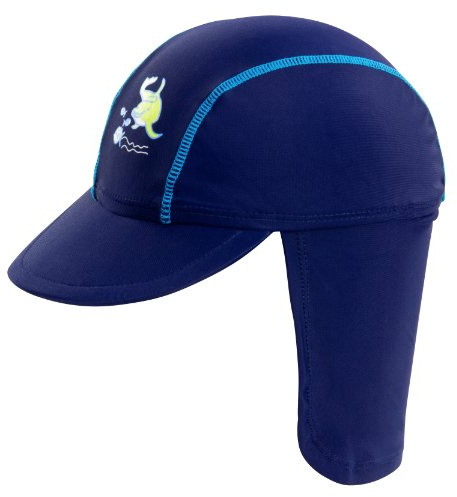 Landora®: UV-Schutz 50+ Kappe/Mütze in blau, rot, Tuerkis oder violett - Baby-Badebekleidung mit Oeko-Tex® Standard 100