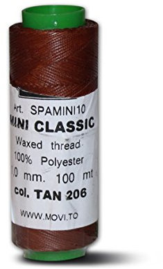 Cordel encerado - espesor 1 mm -100 m - color 1074 Light Tan