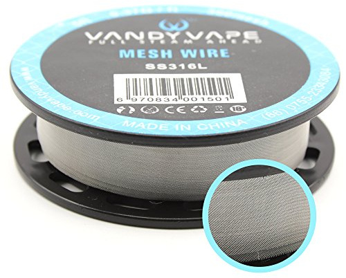 SS316L VandyVape Wire Wickeldraht Draht RBA RDA RDTA RTA Verdampfer, Atomizer, Vandy Vape Edelstahl (MESH - 300mesh)