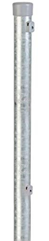 Alberts 622114 Zaunpfosten für Maschendrahtzäune | feuerverzinkt | Länge 1750 mm | Pfosten-Ø 42 mm