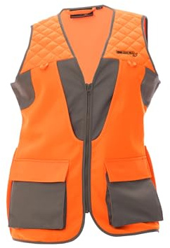 DSG Outerwear Women's Upland Hunting Vest 2.0 - Grey/Blaze Orange, 2X/3X