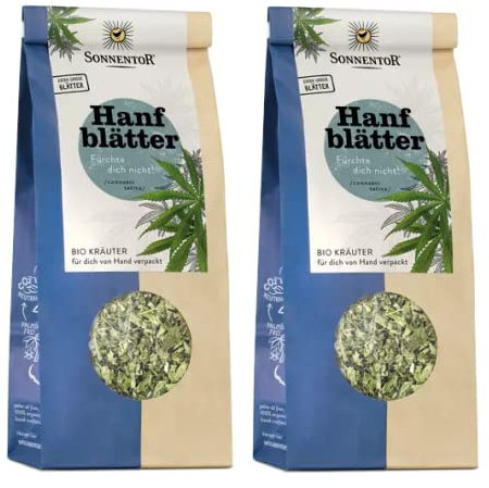 Sonnen tor BIO Sonnentor-Set: 2x Hanfblätter lose bio (40g) - Kräutertee - AT-BIO-301