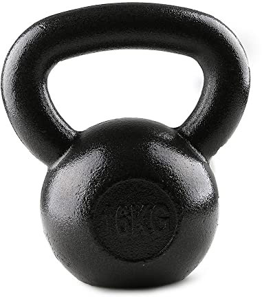 LTLCLZ 1Pcs Fitness Competitive Gym Kommerzielle Gusseisen Kettlebell Painted Kettlebell Übung Gewichte Arm Muskeltraining Home Fitnessgeräte,16kg