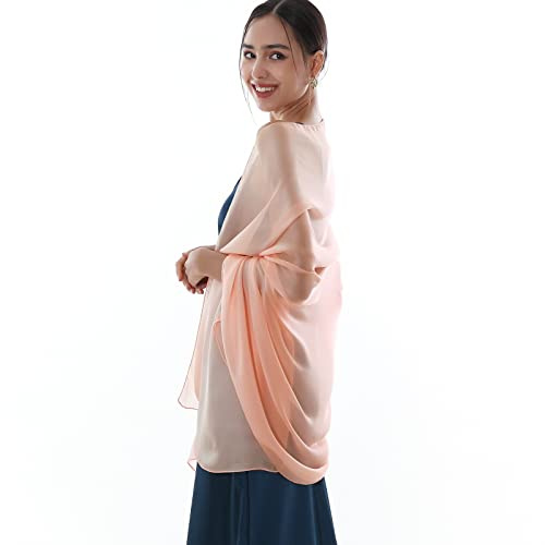 RIIQIICHY Schals für Damen, Pashmina-Schals und -Wickeltücher, Hochzeit, wie Chiffon-Schal für den Hals