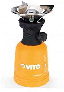 VITO - Rechaud gaz piezo 1100W Piezo Coque ABS Rechaud Camping pour Cartouche gaz 190g