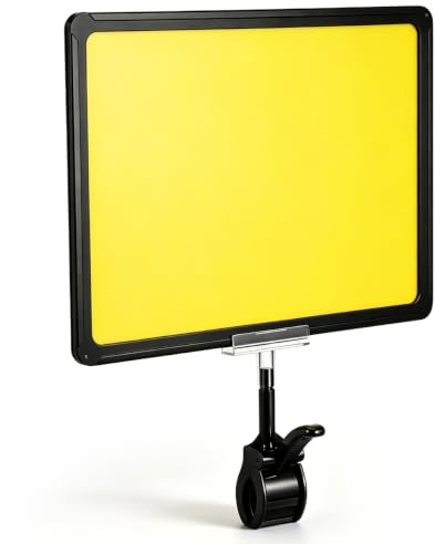 ULTECHNOVO A4 Preisschildtafel Mit Clip Für Supermarkt Und Einzelhandel Doppelseitiger Werbetafelhalter Zur Produktpräsentation Mit Einfachem Klemmenmechanismus 11.81X8.46X0.39In