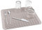 Tappetino scolapiatti, 40×30cm sottobicchieri in silicone per cucina lavello, antiscivolo e resistente al calore, marrone grigiastro