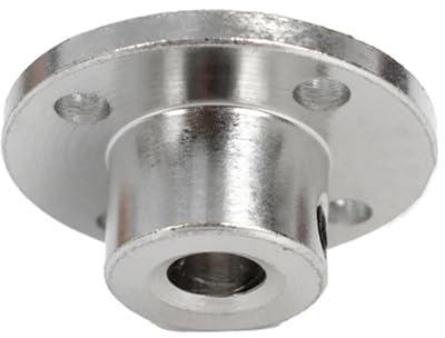IOFIT Accoppiamento a Flangia 22 * ​​22 * ​​12mm Accoppiamento a Flangia 4 Pezzi Placcatura in Ferro fine Argento con 8 * Viti con Diametro Interno 3/4/5 mm (Size : 3mm)