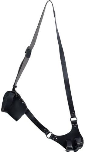 GORGECRAFT Nero Fodero per Spada Regolabile con Spada in Pelle di Rana Medievale Pirata Pugnale Fondina Spada Tracolla Fodero Costume Larp Accessorio di Stoffa per Cavaliere Guerriero Cosplay