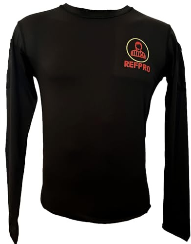 REFPRO Unterhemd V2.0 mit 3 Spezial-Taschen für Schiedsrichter (Training & Spiel) -Langarm-