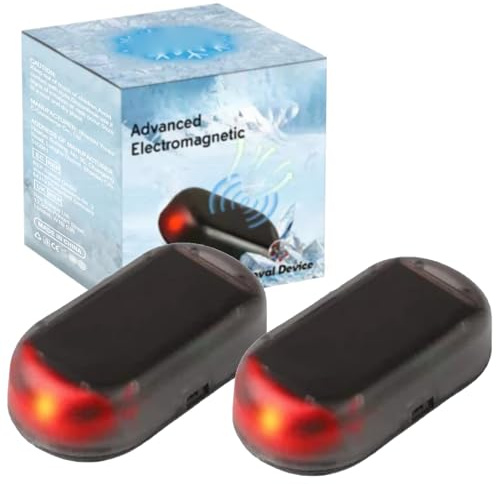 2 Stück Auto-Interferenz-Anti-Frost-Gerät, Elektromagnetisches Frostschutzmittel zur Schneeräumung, Auto Enteiser Tragbare Kinetische Molekularheizung, Elektromagnetisches Auto Schneeräumgerät