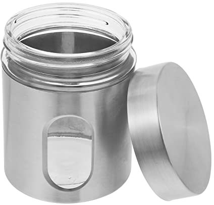 MAGICLULU Contenitore Ermetico in Acciaio Inox Per La Conservazione Del Caffè Barattolo Per La Conservazione Del Sale A Grana Grossa Barattolo Per Il Tè