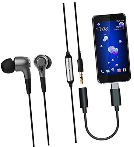 Homoyoyo Adaptateur Audio Lot de 2 vers Jack 3,5mm USB-c, Réversible Noir