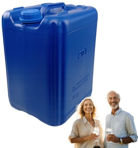 Anwicar Jarra de agua - camping tanque de agua 20l - Jerricane Camping agua - tanque de agua dulce - azul