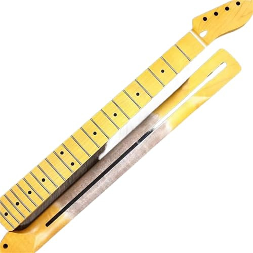 Gitarrenhals Ersatz 21 Bünde 22 Bünde Ahorn-Griff Halsrückseite Mittellinie Für Gitarre Typ ST TL(For TL 22d)