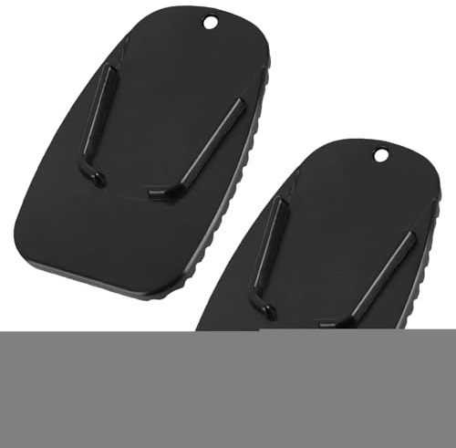 Soporte lateral para motocicleta, soporte para moto, antideslizante, 2 unidades, ayuda de aparcamiento para scooters y motocicletas en asfalto caliente