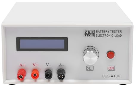 HUSPOO EBC-A10H Batterietester 150W – Elektronische Last mit LCD Display für Lithium, LiFePO4 & Blei-Säure, Kapazitätstest bis 30V/10A
