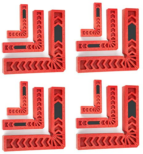 Denash Posicionador de Abrazadera de ángulo Recto con la Carpintería para ángulos de 90 Grados, Aplicables para Todos los Espesores y Tamaños de Madera