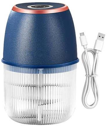 Broyeur électrique à l'ail | Processeur alimentaire de 350 ml Coupe-légumes pour cuisine | Petite machine à broyer pour légumes, nourriture, viande, chili, fruits, haricots végétaux