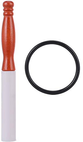 Maillet de bol chantant avec tige en caoutchouc et manche en bois, accessoire de bol chantant en cristal, bâton durable pour bols de musique bouddhistes, parfait pour la