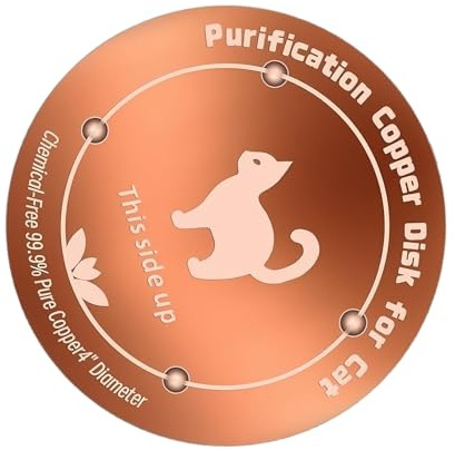 Baño para – Cuenco de Agua de Disco de Cobre Reforzado de 3,9 Pulgadas con Material metálico Duradero, baños para | Baño de de Cobre – para Alimentos para Mascotas