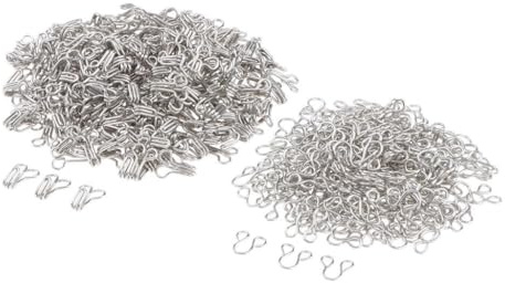 wueiooskj Agrafes et œillets résistants, lot de 200, de différentes tailles, offrant des solutions sur mesure pour les couturières et les créatrices. Agrafes et œillets pour