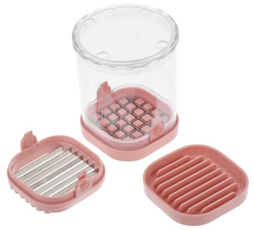 TOYANDONA Trancheuse Multifonction Acier Inoxydable avec Récipient Coupe-légumes et Fruits Portable Outil Coupe-raisins et Coupe-ananas Compact pour Cuisine