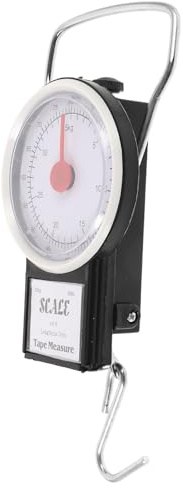 FOYTOKI Balance Portable Luggage Scale en Plastique et Fer Capacité 35kg, Mesure Précise et Facile à Transporter pour Bagages et Poissons