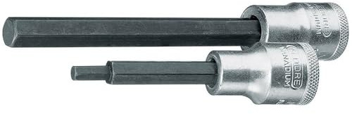 Gedore 6145800 19 L 6-140 Schraubendrehereinsatz 1/2' 140mm Innen-6-kt 6 mm