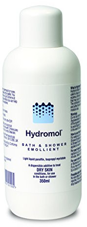 Hydromol Bath and Shower Emollient, for the Management of Eczema, Dermatitis, Psoriasis and Other Dry Skin Conditions, Itch relief, suitable for sensitive skin, suitable for all ages, 350 ml
