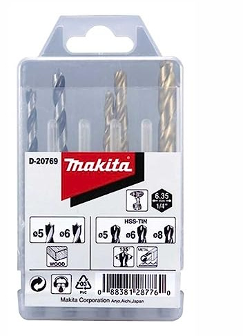 Makita 5-tlg. Bohrerset Holz/Metall