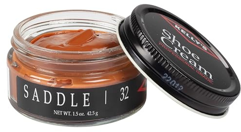 Kelly's Shoe Cream - Smalto professionale per scarpe, 42,5 g, disponibile in diversi colori, Marrone