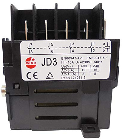 Wasserdichter industrieller elektromagnetischer Druckknopfschalter KEDU KJD11 JD3 8-poliger 10-poliger Schalterrelais (10-polig - 230 V Relais)